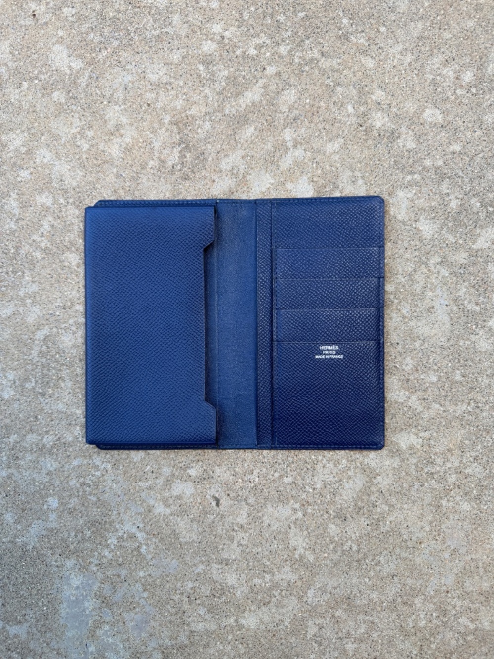 Hermes Bleu Indigo Calfskin Epsom SMART CLASSIC CASE